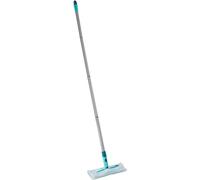 Leifheit Lave sol Clean & Away, balai serpillère repliable à plat pour un nettoyage à sec rapide & efficace, balai manche avec tête pivotante 360°, Click-system, balai lingette sol dépoussiérante