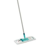 Leifheit Lave-Sol Profi XL Cotton Plus Manche en Aluminium 140 cm, Balai Microfibre Housse Coton Ultra absorbante, Balai à Plat 360°, Accessoire ménage pour Sol carrelé, détachable d'un clic du Pied