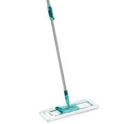 Leifheit Lave-sol Profi XL micro duo Telescope, manche extensible de 87 à 142 cm, balai microfibre avec housse lavable, balai à plat 360°, accessoire ménage sol carrelé, détachable d'un clic du pied