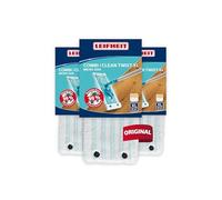 Leifheit CLEAN Twist XL/Combi XL Micro Duo Lot de 3 serpillères de rechange en microfibre pour tous les types de sols