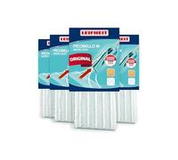 Leifheit Lot de 4 Housses de Nettoyage Micro Duo pour Lave-Sol Picobello M, Housse de Rechange pour Tous Types de sols, Serpillère Lavable en Machine à Laver