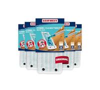 Leifheit Lot de 5 Housses Clean Twist/Combi M Micro Duo, Housse de Rechange en Microfibres pour Balai à Plat Combi, Housse absorbante pour Balai serpillère
