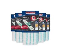 Leifheit Lot de 5 housses Profi XL micro duo, housse de rechange en microfibres pour balai à plat Profi XL, housse absorbante et nettoyante pour balai serpillère, pour tous types de sol