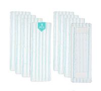 Leifheit Lot de 8 serpillères de rechange pour balai Leifheit Profi XL Micro Duo/Profi XL Cotton Plus, 48 x 17 cm