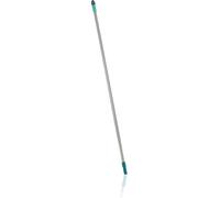 Leifheit Manche en acier de 140 cm, avec embout Click System | Compatible avec tous les produits Click System de Leifheit, œillet de suspension rotatif à 360°, manche polyvalent et robuste