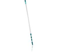 Leifheit Manche Télescopique 130 à 400 cm, Manche à balais réglable et extensible, perche télescopique pour nettoyage sols, vitres, plafonds, etc.