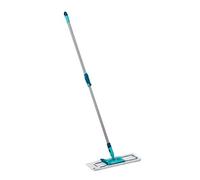 Leifheit Mopa Profi XL Micro Duo avec bâton télescopique en Acier, Balai Professionnel avec Housse de Lavage, serpillère avec Joint Mobile à 360°