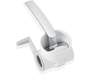 Leifheit Moulin à Fromage ComfortLine, Râpe à fromage manuelle | Idéal pour les fromages à pâte dure, râpage fin, entièrement démontable pour un entretien facile, pour droitiers et gauchers