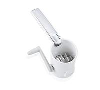 Leifheit Moulin à herbes ComfortLine, Râpe à herbe inox manuelle avec broyeur spécial pour hacher les herbes fraîches ou séchées, moulin à persil manuel pour droitiers & gauchers, hache-herbes