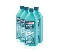 Leifheit Nettoyant vitres 1000 ml, avec alcool spécial brillance, Lot de 4 | Brillance fenêtres sans traces, produit liquide nettoyage, film protecteur contre les salissures, 1 litre, sécurité enfant