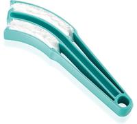 Leifheit Nettoyeur de store vénitien Jalousetta, plumeau store à lamelle horizontale avec housse microfibre lavable, brosse store vénitien nettoie saletés & poussières, nettoyant store dépoussiéreur