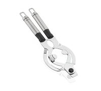 Leifheit Ouvre-bocal ProLine – inox manuel robuste, facile à utiliser, boucles de suspension design