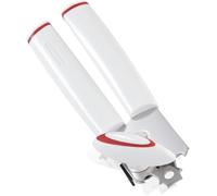 Leifheit Ouvre-boîte Lifty ComfortLine, Ouvre boite de conserve sans effort, Ouvre boite manuel avec décapsuleur intégré, ouvre couvercle et ouvre bouteille pratique avec poignées confortables