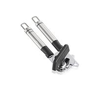 Leifheit Ouvre-boîte ProLine, Ouvre boite de conserve facile à utiliser et à ranger, Ouvre boite manuel en acier inoxydable très robuste, ouvre couvercle design avec boucles de suspension
