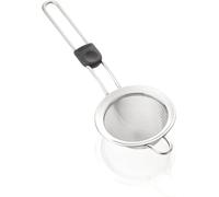 Leifheit Passoire de cuisine ProLine, ø 7,5 cm, Passoire fine en acier inoxydable de qualité supérieure, Écumoire inox avec œillet de suspension et manche avec empiècement pour le pouce