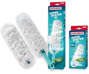 Leifheit Plumeau SUPERDUSTER XL, Grand Plumeau avec 2 Housses lavables