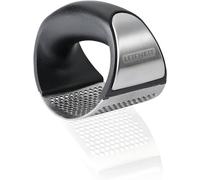 Leifheit Presse-ail Knobi King, Presse-ail manuel en acier inoxydable remarquablefacile à utiliser, Presse ail bascule au design innovant, coupe ail inox convenant au lave-vaisselle