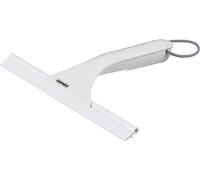 Leifheit Raclette Cabino pour cabine de douche, raclette douche avec lèvre en caoutchouc, raclette vitre & carrelage, largeur de nettoyage 24 cm, Blanche