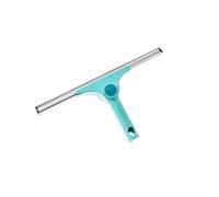 Leifheit Raclette-vitre 2-en-1 XL Pro Reach, Raclette à vitre 40 cm de Largeur avec Articulation Mobile et Bord d'égouttage, Accessoire Nettoyage de Douche Qui élimine Toute Trace d’Eau, Click-System