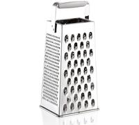 Leifheit Râpe 4 faces ComfortLine, Mandoline 4 surfaces de râpage pour râper et trancher fin/grossier, Râpe de cuisine en acier inoxydable, poignée de la râpe manuelle ergonomique pour un maintien sûr