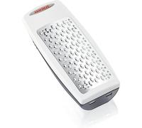 Leifheit Râpe à fromage ComfortLine, Mandoline avec récipient de collecte | Surface de râpage bidirectionnelle, réceptacle avec bec verseur, compatible lave-vaisselle, accessoire de cuisine pratique