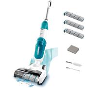 Leifheit Regulus Aqua PowerVac Aspirateur sans Fil, Lave Sol électrique 2 en 1, aspirateur Laveur Pratique, Set Nettoyage Sol avec 3 Rouleaux, 1 Filtre & 2 goupillons de Nettoyage