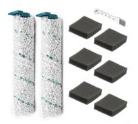 Leifheit Regulus Kit d'accessoires pour balai sans fil avec 2 rouleaux en microfibre, 6 filtres en mousse, brosse de nettoyage, pièces de rechange pour modèle LH11914 LH11922 LH11923