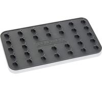 Leifheit Repose-fer mobile en silicone, repose-fer antidérapant, résistant à la chaleur jusqu'à 250°C, plateau fer 25,5 x 14cm, pour la pose de courte durée du fer à repasser sur la table à repasser
