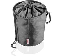 Leifheit Sac à pinces à linge – Pochon noir en tissu, mousqueton, jusqu'à 100 pinces