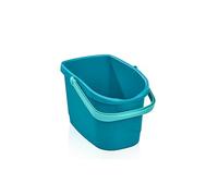 Leifheit Seau de nettoyage Power Clean M, Seau en plastique contenance de 10L, Seau rectangulaire stable à poignée, seau pour laver le sol, seau de lavage compatible avec balai et support d’essorage