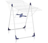 Leifheit Séchoir à linge Classic 200 Flex, étendoir à linge résistant aux intempéries avec hauteur réglable, sèche linge avec longueur d'étendage de 20 mètres, séchoir sur pied pliable