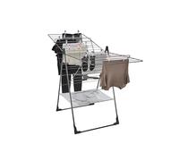 Leifheit Séchoir à linge sur pied Classic 250 Flex Black – 25 m, ailes réglables intérieur/extérieur