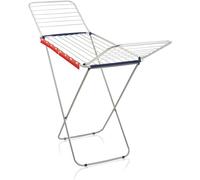 Leifheit Séchoir à Linge Classic Siena 200 Easy Aluminium, Tancarville 20 m | Étendoir à linge ailes à 118 cm pour linge long, antirouille, étendoir intérieur extérieur, 2,1 kg, 2 supports petit linge