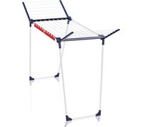 Étendoir à linge Leifheit Pegasus 150 Solid Slim 81570 , séchoir à linge avec 15m d'étendage, tancarville 2 accessoires, blanc