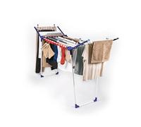 Leifheit Séchoir sur pied Pegasus 150 Solid Slim, séchoir à linge grande surface d'étendage, étendoir à linge solide et robuste de taille compacte