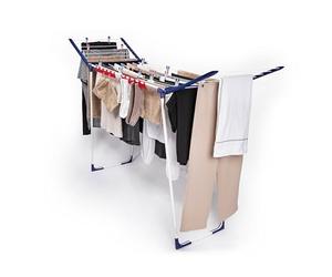 Leifheit Séchoir à Linge Pegasus 180 Solid Maxx, Tancarville Extra-haut | 18 m d’étendage, hauteur XXL de 108 cm, étendoir linge intérieur et extérieur, 2 supports pour petites pièces, robuste