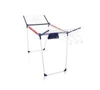 Leifheit Séchoir à Linge Pegasus 200, étendoir Linge 20 mètres d'étendage, Ailes rabattables de 107 cm, séchoir sur Pied Stable, 5 cintres, 4 Supports pour Petites pièces et Sac pour Pinces à Linge