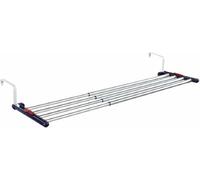 Leifheit séchoir à suspendre Quartett 42 Séchoir mural réglable extensible et compact en aluminium, sèche-linge mural coulissant pour usage intérieur et extérieur