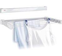 Leifheit Séchoir Mural Telegant 100 Blanc, Sèche-linge, Extensible, 83305 1
