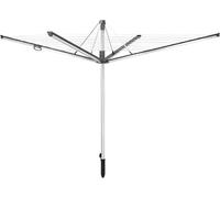 Leifheit Séchoir Parapluie Linomatic 500 Plus (Anthracite), étendoir à Linge 50 m, séchoir à Linge avec rétractation Automatique des Fils, Hauteur Ajustable