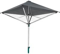 Leifheit Séchoir parapluie LinoProtect 400 82100, 40 m d'étendage, toit étanche, douille de sol