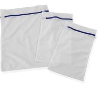 Leifheit Set de 3 filets à linge, protège les textiles délicats au lavage | 3 filets à linge en 2 tailles, fermeture éclair sécurisée, lavables à 90 °C, idéals pour la soie et autres textiles délicats