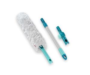 Leifheit Set SUPERDUSTER XL Pro Reach, plumeau Extensible Long avec Manche de 43 cm, Lavable jusqu'à 50 Fois, Microfibre, plumeau télescopique, Laver au Lieu de Jeter