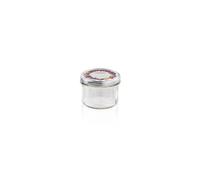 Leifheit Bocal à Confiture en Verre 235 ML, hermétique avec étiquette, Transparent Pratique pour la Conservation de Confiture, gelée, légumes, confits, etc, avec Couvercle à Visser