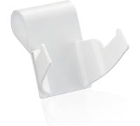 Leifheit Support mural pour aspirateur à vitres Nemo, crochet mural pour fixation de l'aspirateur de salle de bains, avec mécanisme de serrage pour parois de douche et trous pour fixation au mur