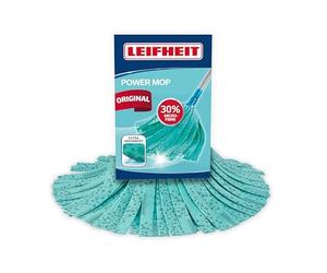 Leifheit Tête de Rechange Classic Mop Viscose Plus, mop serpillère 27 cm | Fibres viscose absorbantes, tête de balai filetage universel, Microfibre Balai Serpillière lavable à 60 °C, carrelage, PVC