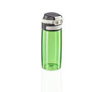 Leifheit Trinkflasche Tritan Flip kiwi, Flasche, Tritan-Kunststoff, PP, Silikon, Grün, Schwarz, 550 ml, 3267