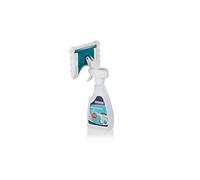 Leifheit Window Spray Cleaner micro duo, Nettoyant vitres 500 ml avec housse, Spray nettoyant lave-vitres avec articulation flexible, Produit nettoyant à flacon rechargeable avec housse de nettoyage