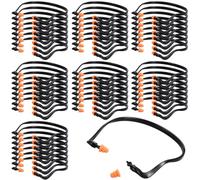 LEIFIDE Lot de 96 bouchons d'oreilles réutilisables en silicone | Design léger avec réduction du bruit, mise en marche rapide, protection auditive pour le tir, le travail, les concerts