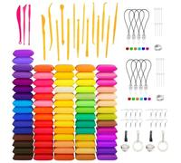 LEIIERUY Kit de Pâte Polymère pour Enfants et Artistes - 72 Couleurs, Kit Complet avec Outils et Accessoires - Idéal pour Créations Artistiques, Facile à Utiliser et Non Toxique